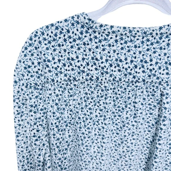 Old Navy Corduroy Knit Floral Vines Popover Top Shirt Women’s Plus Size … - Picture 5 of 7